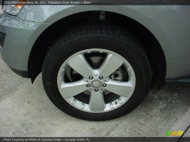 Palladium Silver Metallic / Black 2010 Mercedes-Benz ML 350