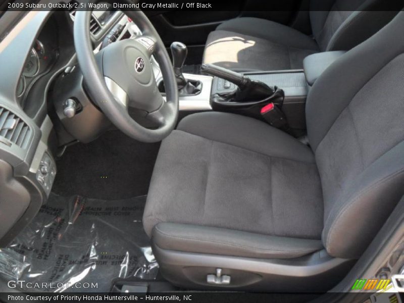 Diamond Gray Metallic / Off Black 2009 Subaru Outback 2.5i Wagon