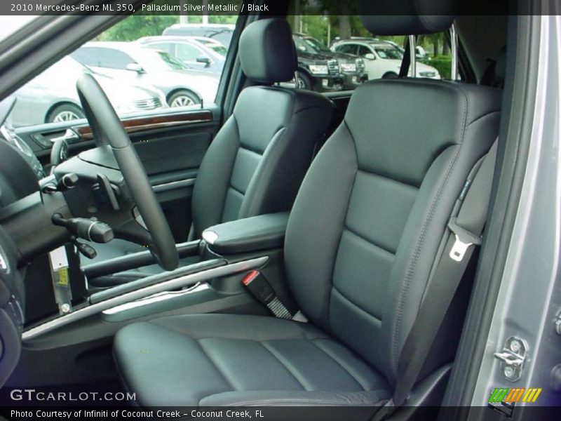 Palladium Silver Metallic / Black 2010 Mercedes-Benz ML 350
