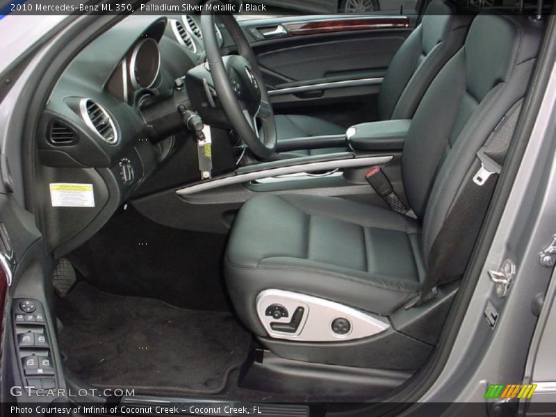 Palladium Silver Metallic / Black 2010 Mercedes-Benz ML 350