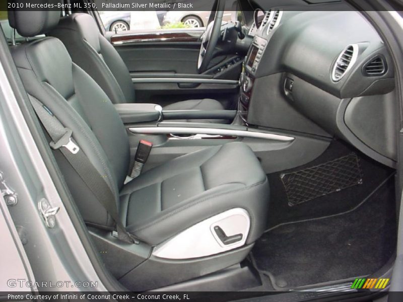 Palladium Silver Metallic / Black 2010 Mercedes-Benz ML 350