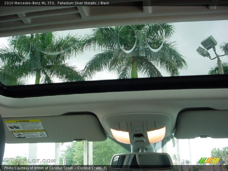 Palladium Silver Metallic / Black 2010 Mercedes-Benz ML 350