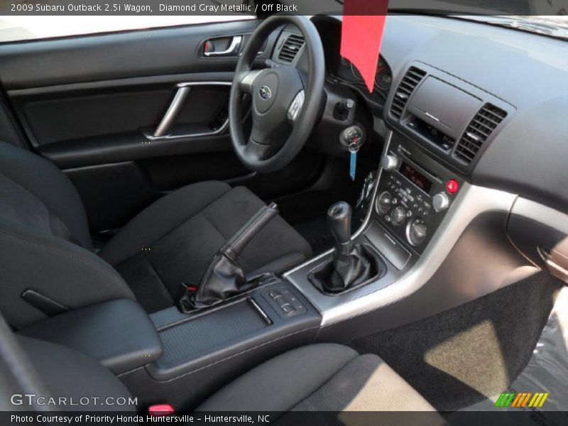 Diamond Gray Metallic / Off Black 2009 Subaru Outback 2.5i Wagon