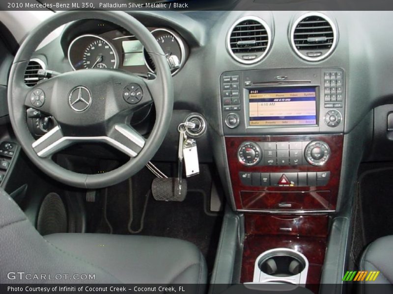 Palladium Silver Metallic / Black 2010 Mercedes-Benz ML 350