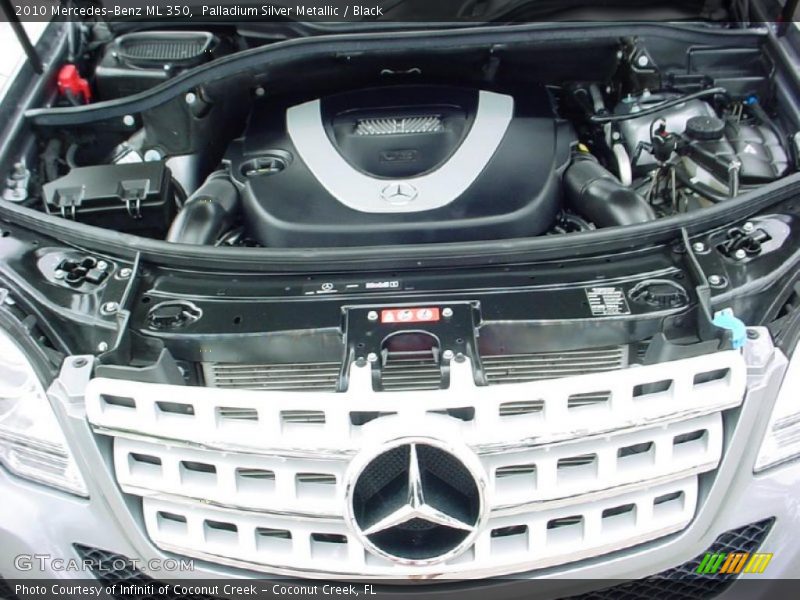 Palladium Silver Metallic / Black 2010 Mercedes-Benz ML 350