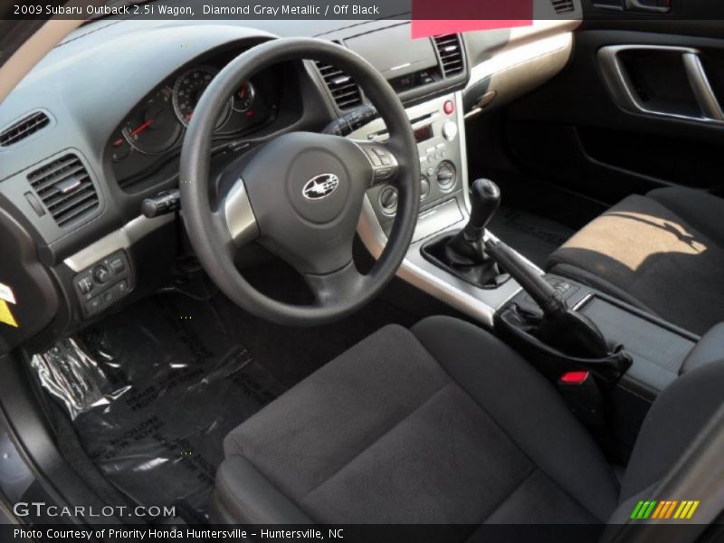 Diamond Gray Metallic / Off Black 2009 Subaru Outback 2.5i Wagon