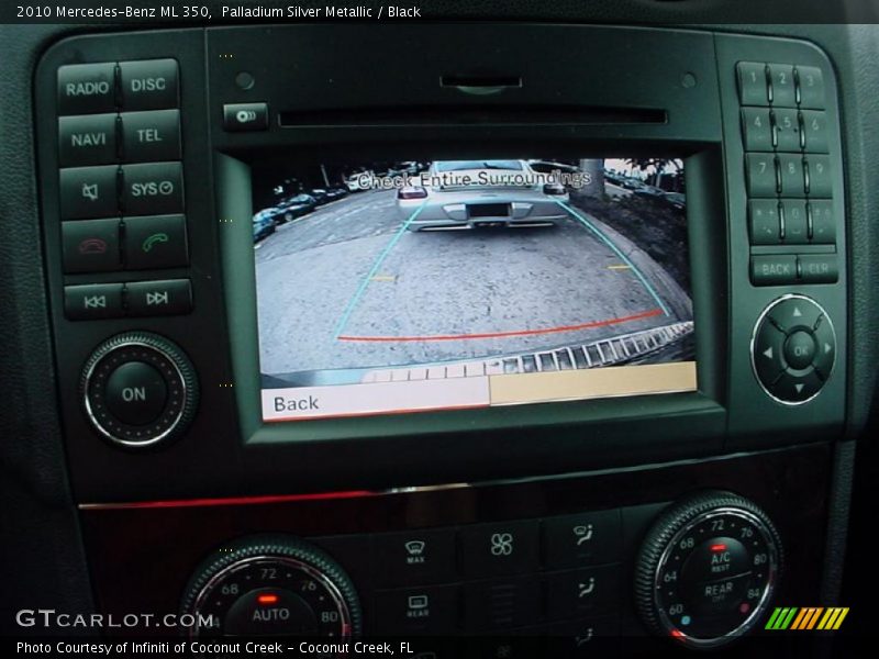 Palladium Silver Metallic / Black 2010 Mercedes-Benz ML 350