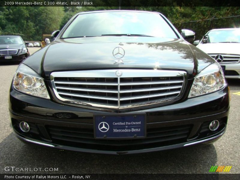 Black / Black 2009 Mercedes-Benz C 300 4Matic
