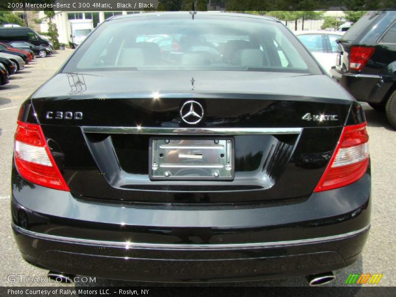 Black / Black 2009 Mercedes-Benz C 300 4Matic