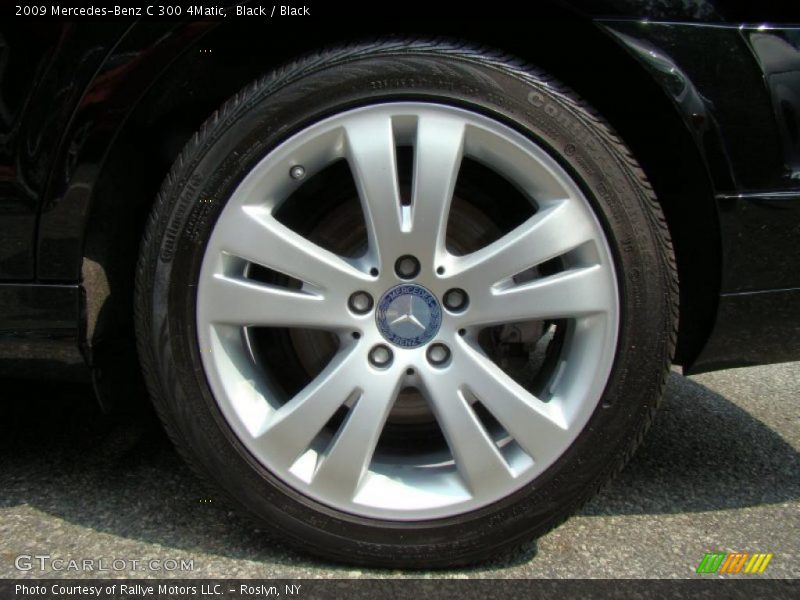 Black / Black 2009 Mercedes-Benz C 300 4Matic