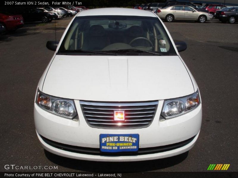 Polar White / Tan 2007 Saturn ION 2 Sedan
