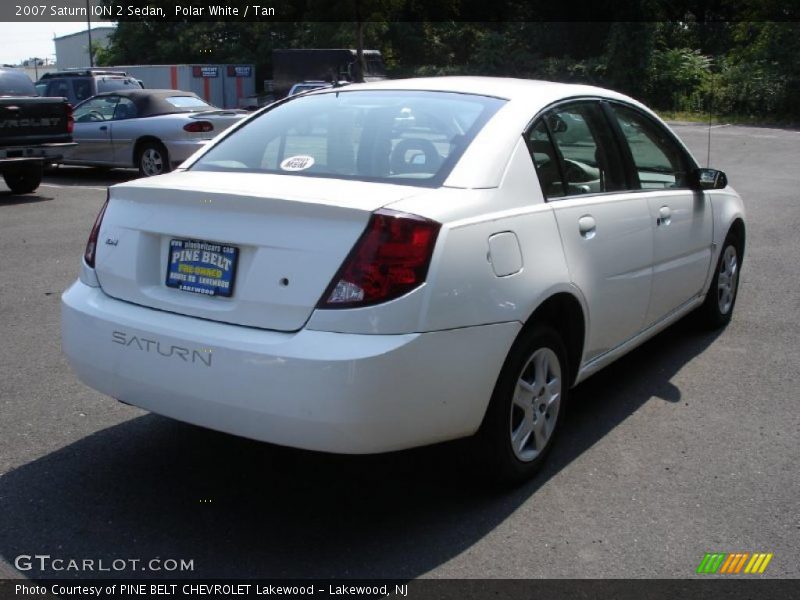 Polar White / Tan 2007 Saturn ION 2 Sedan