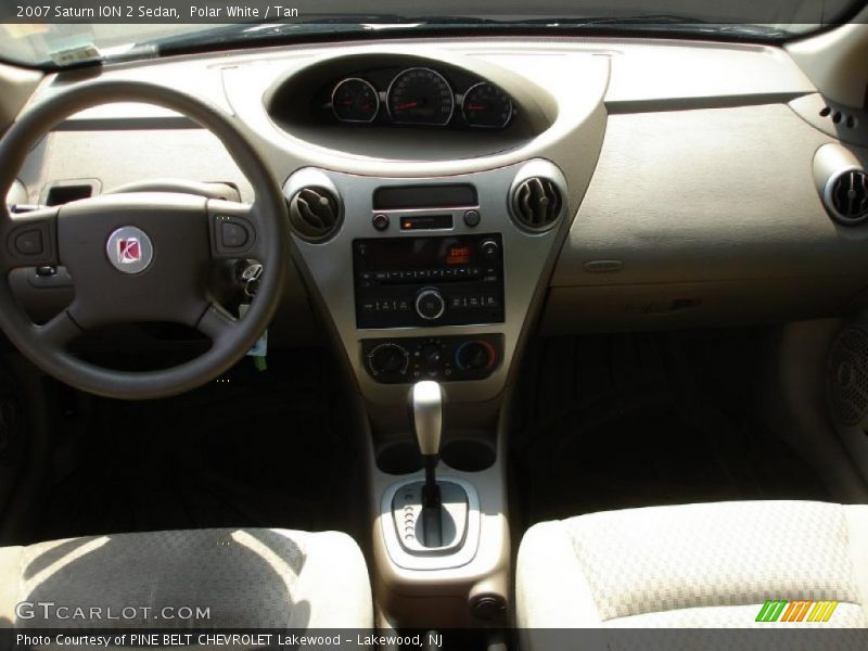 Polar White / Tan 2007 Saturn ION 2 Sedan