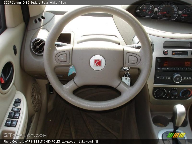 Polar White / Tan 2007 Saturn ION 2 Sedan