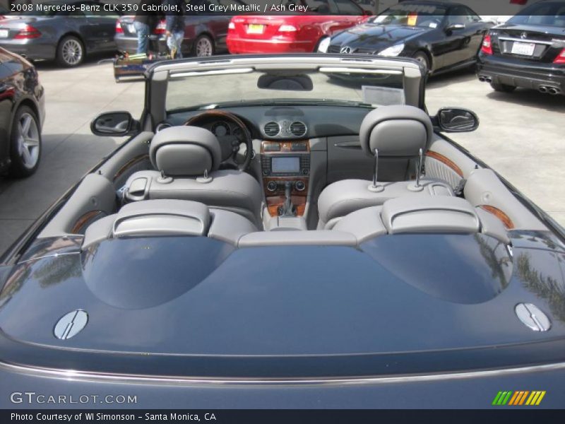 Steel Grey Metallic / Ash Grey 2008 Mercedes-Benz CLK 350 Cabriolet