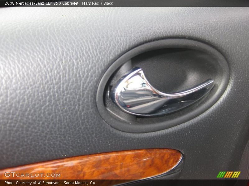 Mars Red / Black 2008 Mercedes-Benz CLK 350 Cabriolet