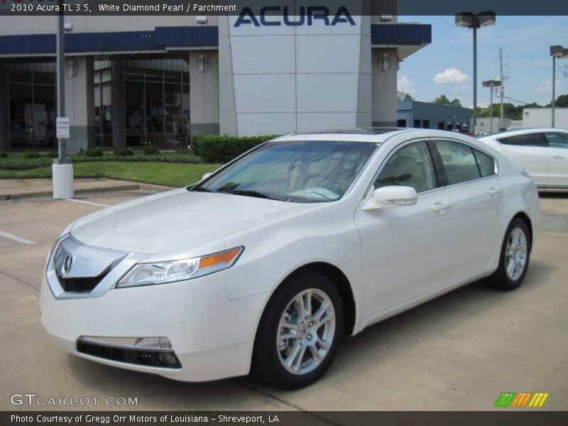 White Diamond Pearl / Parchment 2010 Acura TL 3.5
