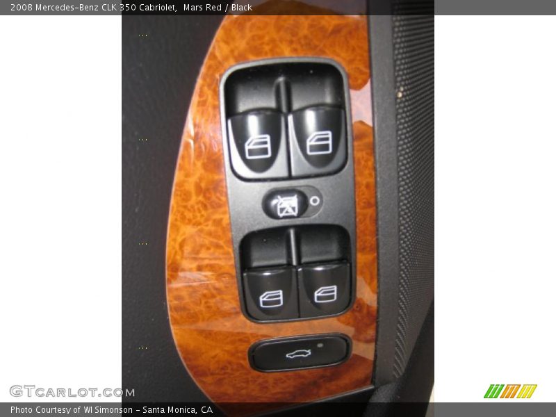 Mars Red / Black 2008 Mercedes-Benz CLK 350 Cabriolet