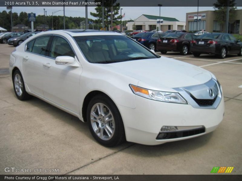 White Diamond Pearl / Parchment 2010 Acura TL 3.5