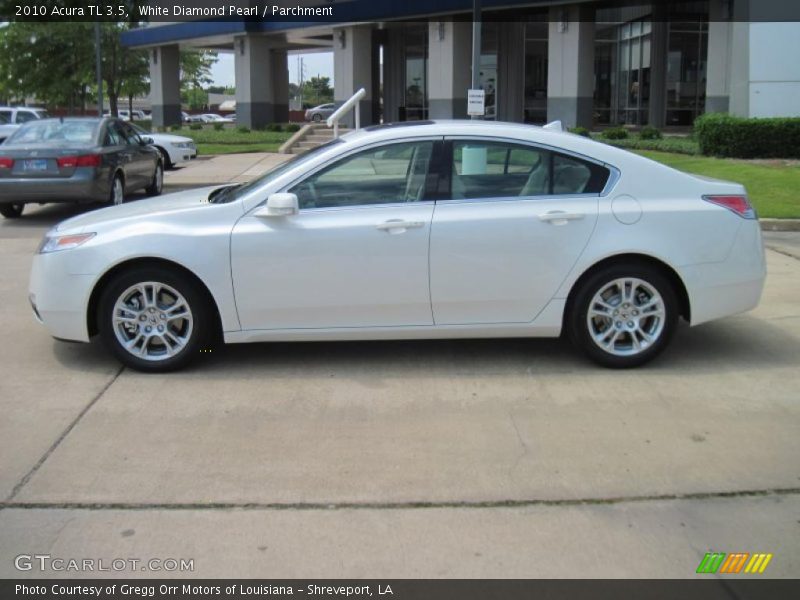 White Diamond Pearl / Parchment 2010 Acura TL 3.5