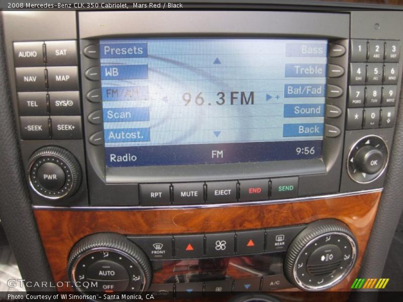 Mars Red / Black 2008 Mercedes-Benz CLK 350 Cabriolet