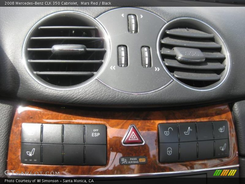 Mars Red / Black 2008 Mercedes-Benz CLK 350 Cabriolet