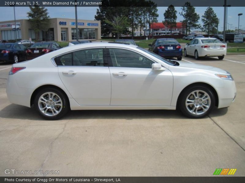 White Diamond Pearl / Parchment 2010 Acura TL 3.5