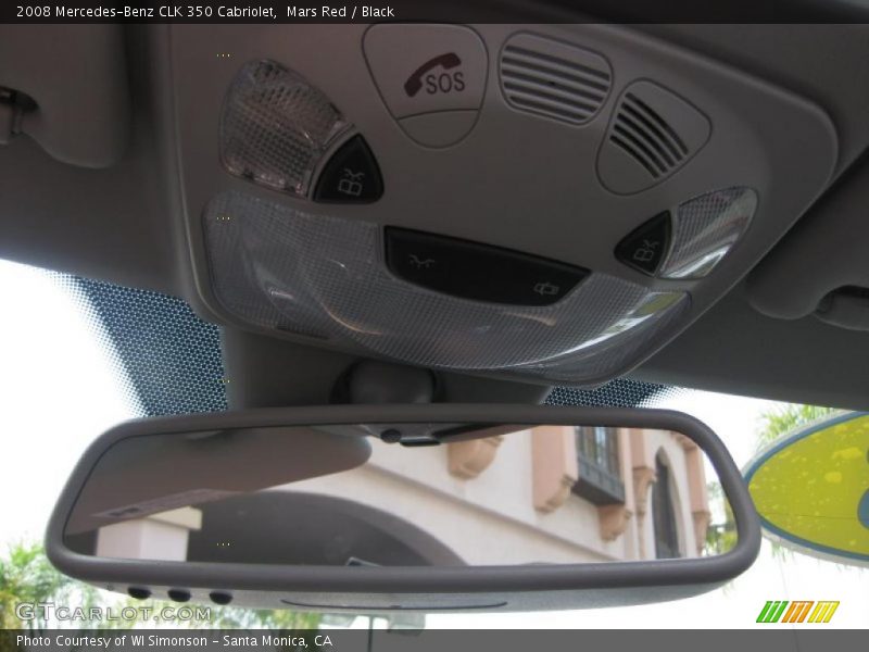 Mars Red / Black 2008 Mercedes-Benz CLK 350 Cabriolet