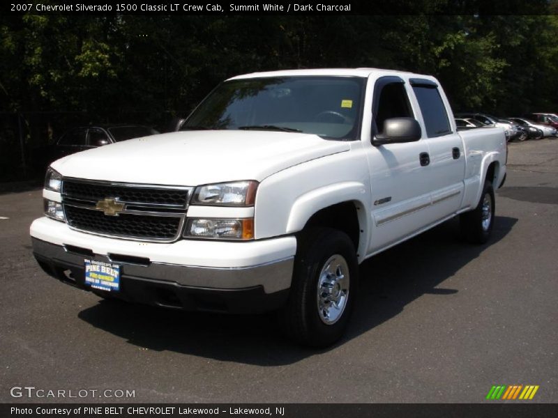 Summit White / Dark Charcoal 2007 Chevrolet Silverado 1500 Classic LT Crew Cab