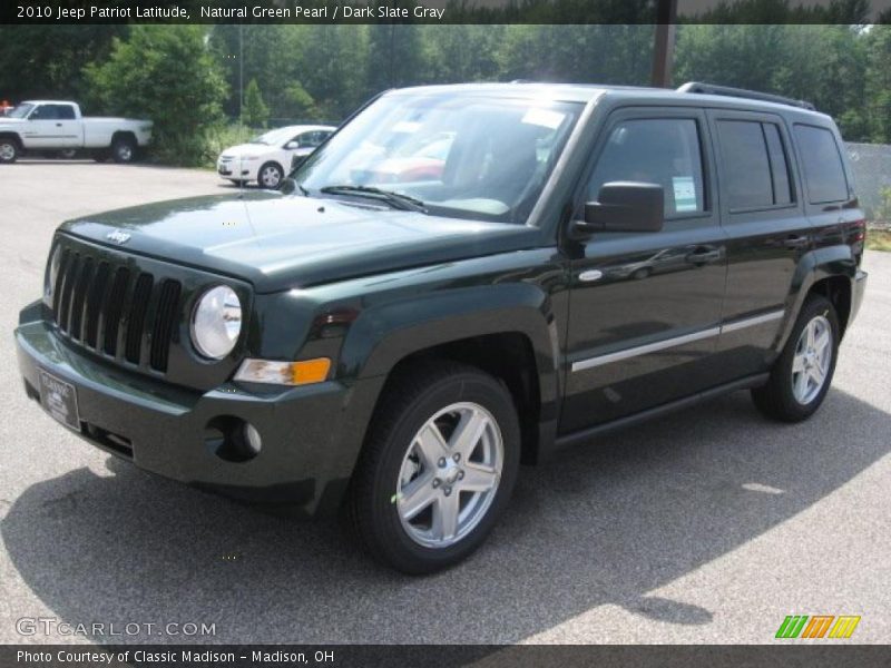 Natural Green Pearl / Dark Slate Gray 2010 Jeep Patriot Latitude