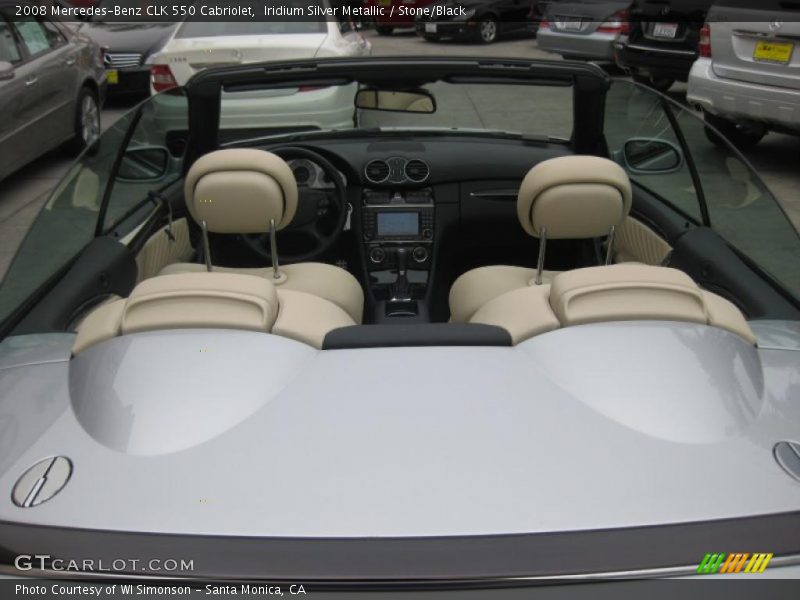 Iridium Silver Metallic / Stone/Black 2008 Mercedes-Benz CLK 550 Cabriolet
