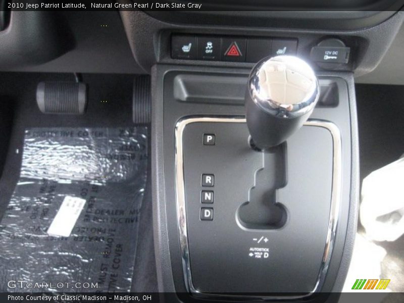 Natural Green Pearl / Dark Slate Gray 2010 Jeep Patriot Latitude