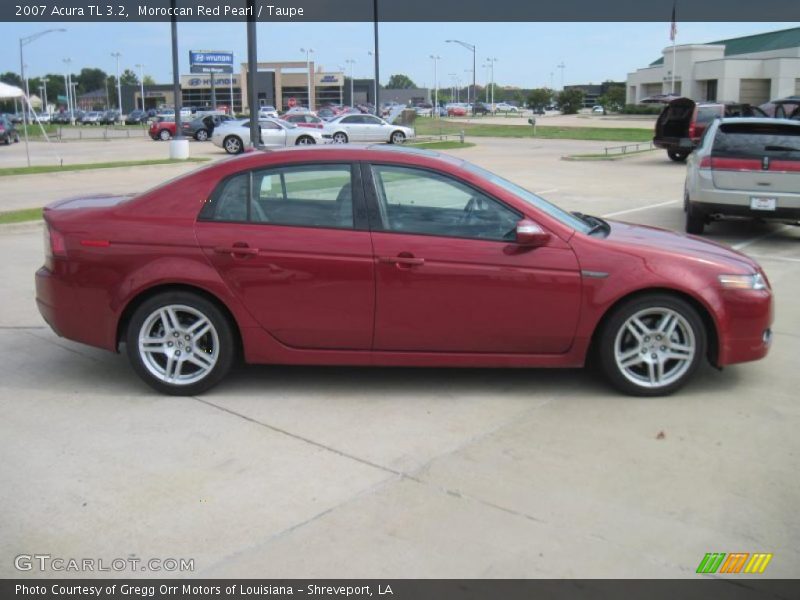 Moroccan Red Pearl / Taupe 2007 Acura TL 3.2