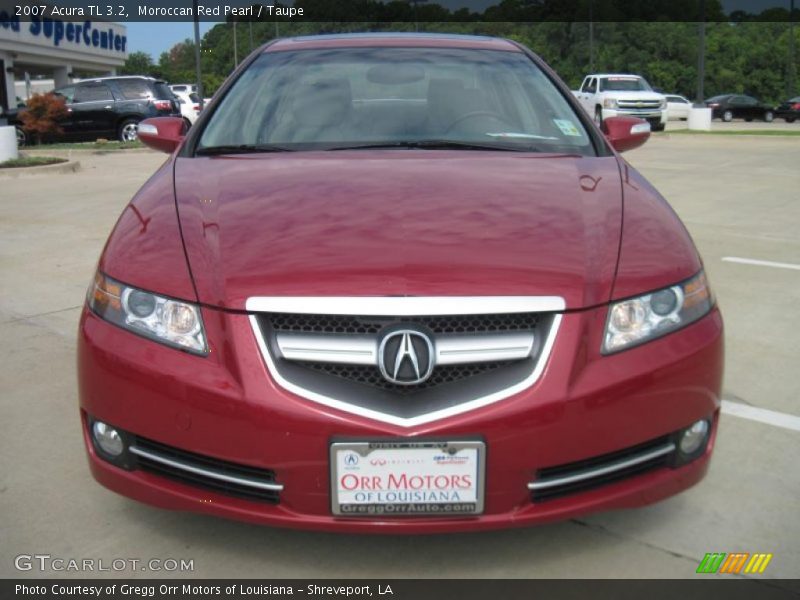 Moroccan Red Pearl / Taupe 2007 Acura TL 3.2