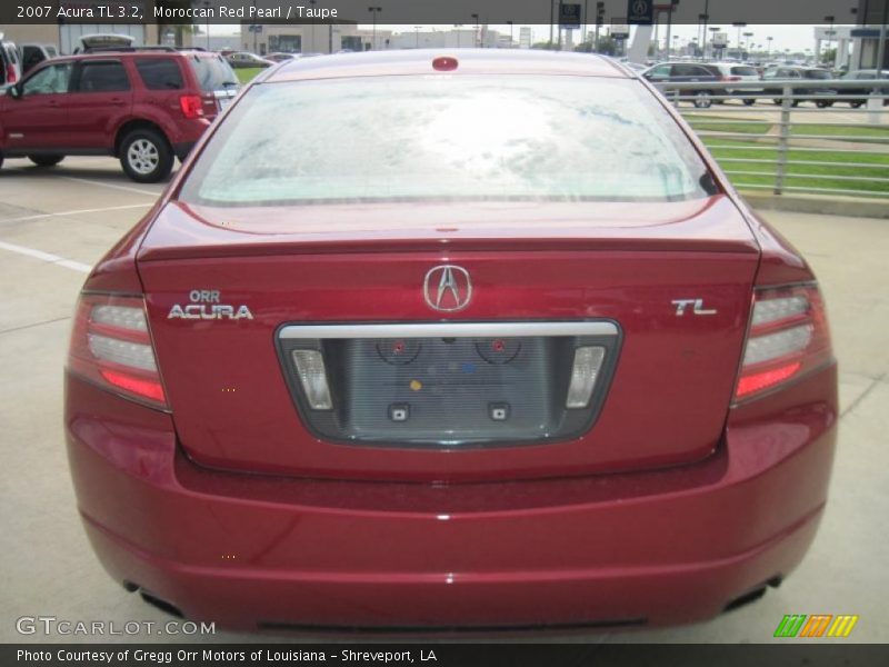 Moroccan Red Pearl / Taupe 2007 Acura TL 3.2