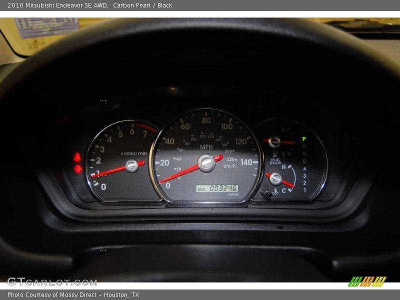Carbon Pearl / Black 2010 Mitsubishi Endeavor SE AWD