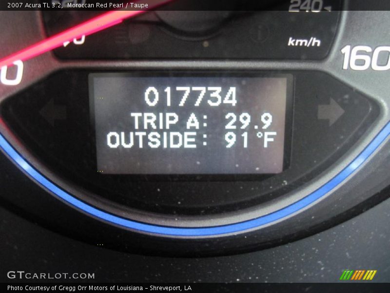 Moroccan Red Pearl / Taupe 2007 Acura TL 3.2
