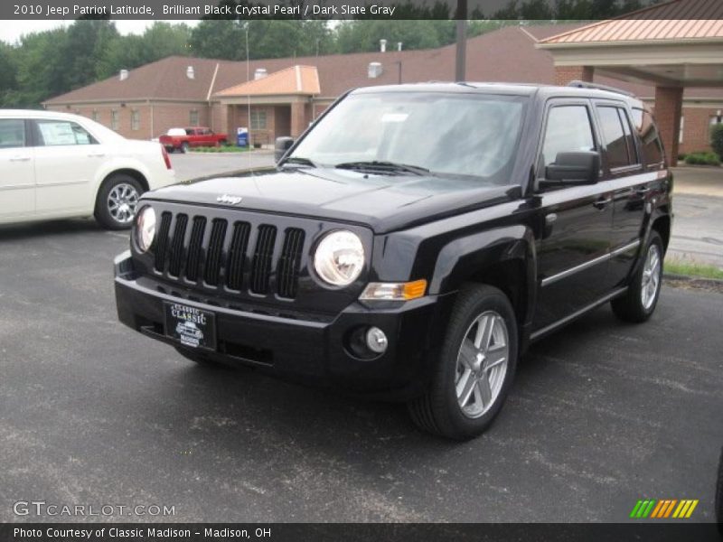 Brilliant Black Crystal Pearl / Dark Slate Gray 2010 Jeep Patriot Latitude