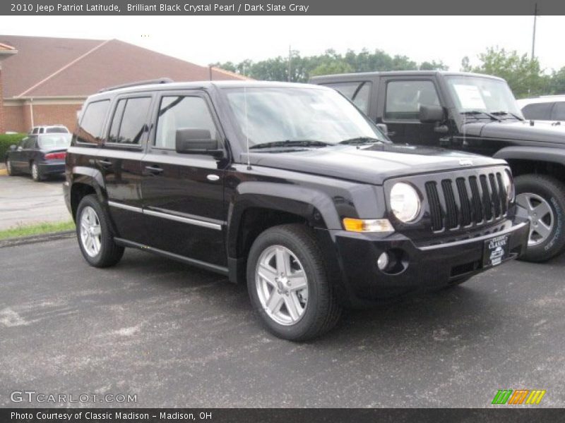 Brilliant Black Crystal Pearl / Dark Slate Gray 2010 Jeep Patriot Latitude