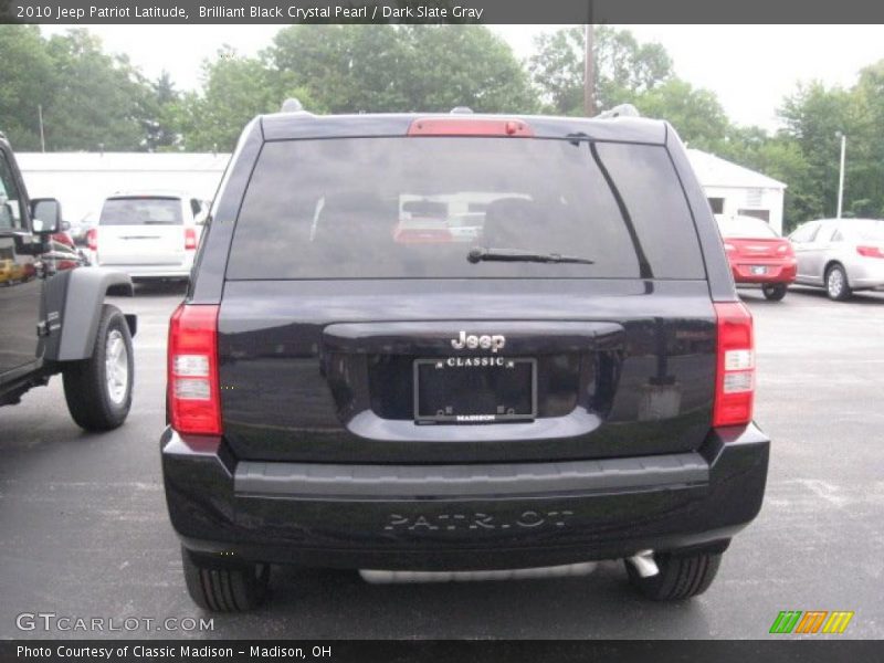 Brilliant Black Crystal Pearl / Dark Slate Gray 2010 Jeep Patriot Latitude