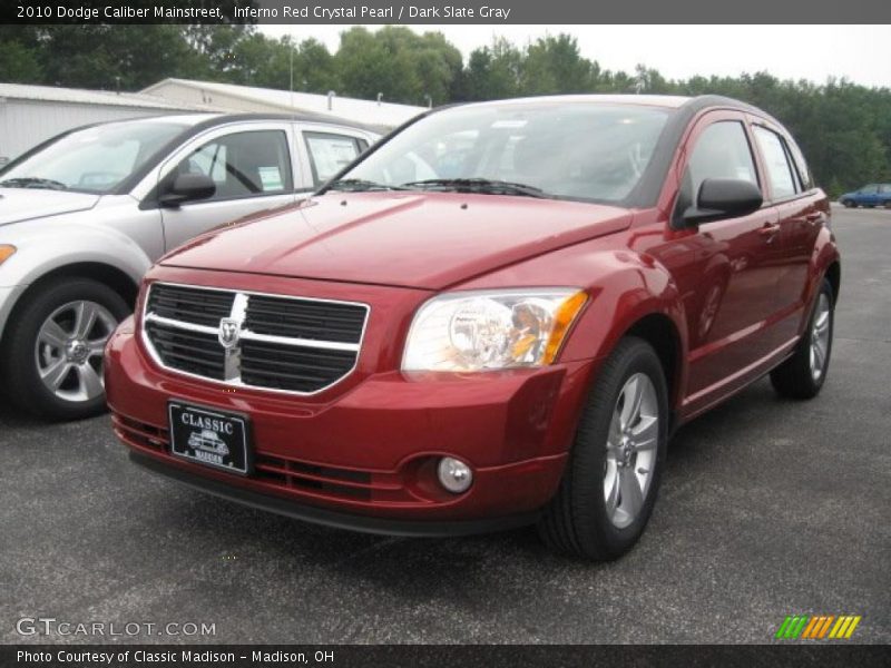 Inferno Red Crystal Pearl / Dark Slate Gray 2010 Dodge Caliber Mainstreet