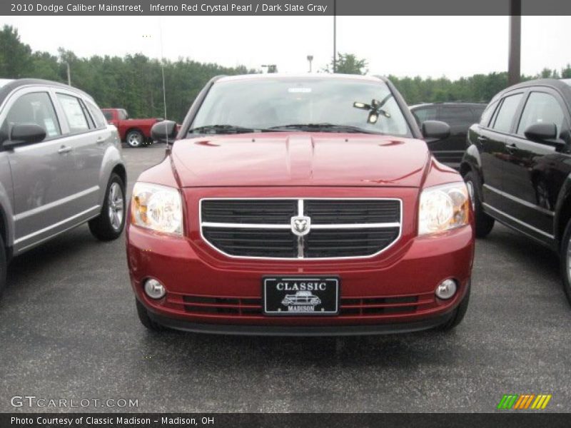 Inferno Red Crystal Pearl / Dark Slate Gray 2010 Dodge Caliber Mainstreet