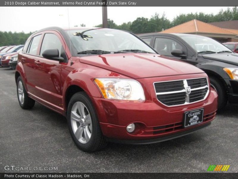 Inferno Red Crystal Pearl / Dark Slate Gray 2010 Dodge Caliber Mainstreet