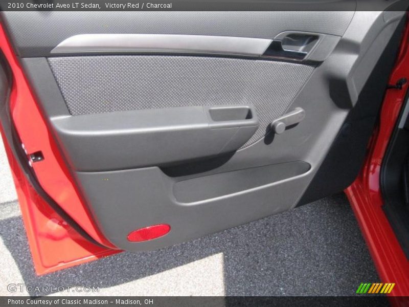 Victory Red / Charcoal 2010 Chevrolet Aveo LT Sedan