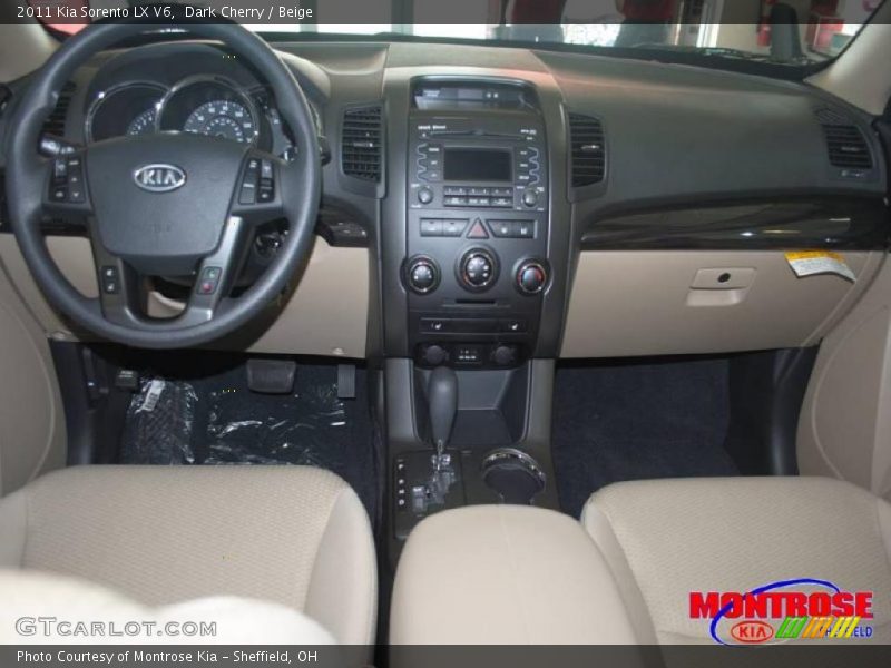 Dark Cherry / Beige 2011 Kia Sorento LX V6