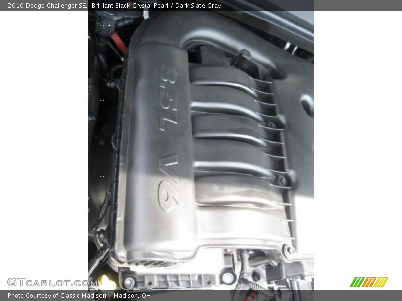 Brilliant Black Crystal Pearl / Dark Slate Gray 2010 Dodge Challenger SE