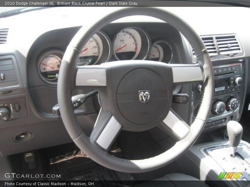 Brilliant Black Crystal Pearl / Dark Slate Gray 2010 Dodge Challenger SE