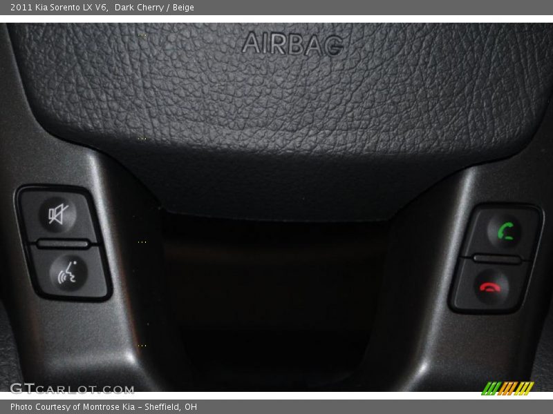 Dark Cherry / Beige 2011 Kia Sorento LX V6