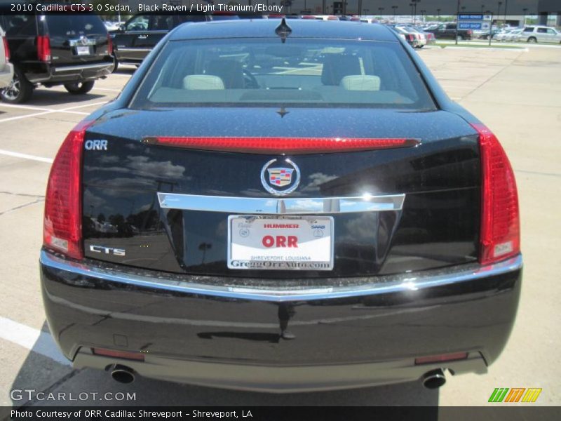 Black Raven / Light Titanium/Ebony 2010 Cadillac CTS 3.0 Sedan