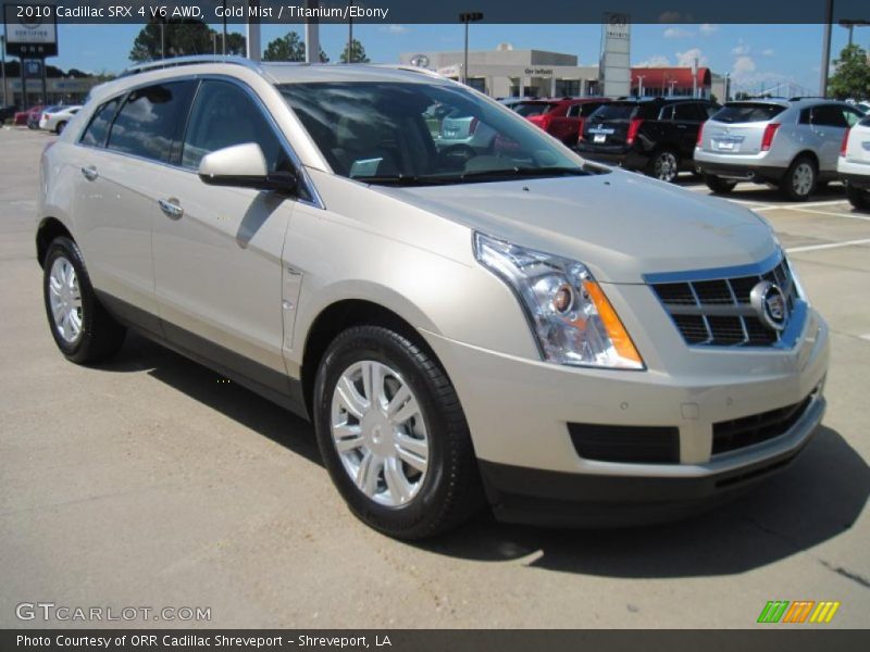 Gold Mist / Titanium/Ebony 2010 Cadillac SRX 4 V6 AWD